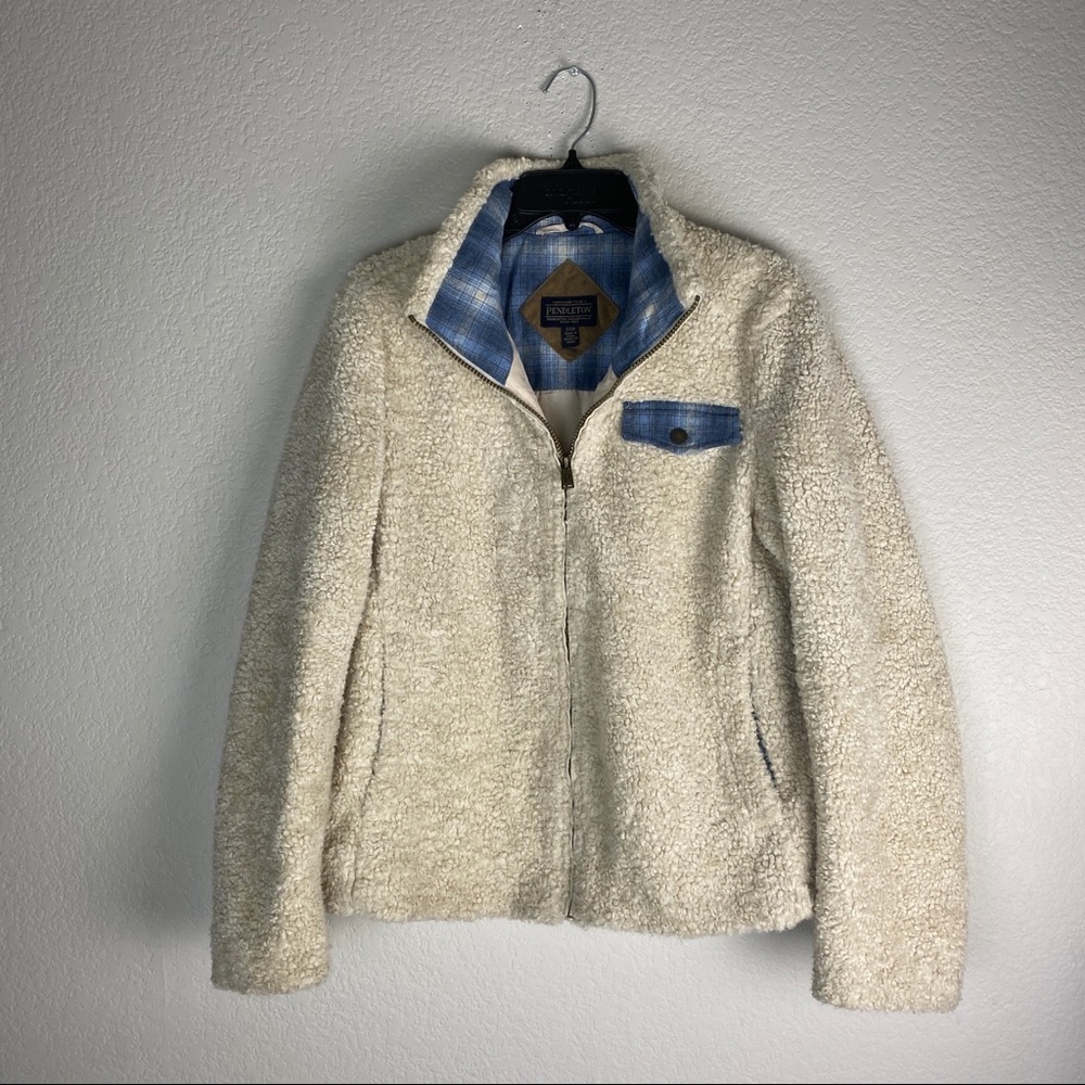 Pendleton Sherpa Jacket Womans Size Small Vintage
